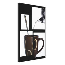 Coffee Lover Wrapped Canvas Stretched Canvas Print