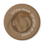 Coffee Makes The Geeks Go Round magnets