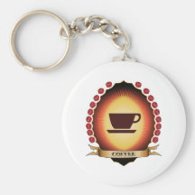 Coffee Mandorla Key Chain
