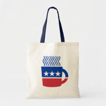 Coffee Party Logo Liberal Democrat Canvas Bag