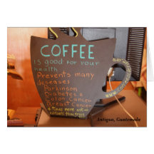 Coffee prevents many diseases... cards