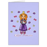 Coffee Princess Greeting Cards