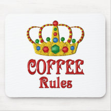 COFFEE RULES MOUSE PAD