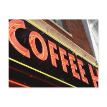Coffee Shop Postcard