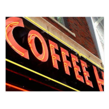 Coffee Shop Postcard