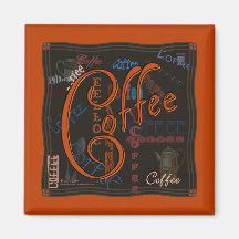 Coffee Spice Fridge Magnets