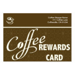 Coffee Store Punch Cards Business Cards