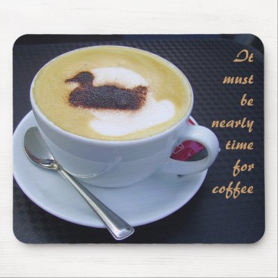 Coffee time mouse mat by Val_Bonney