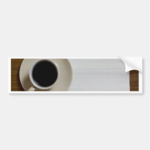 Coffee with napkin bumper sticker