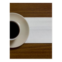Coffee with napkin postcards