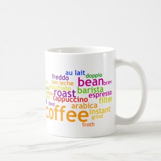 Coffee Wordle Coffee Mugs