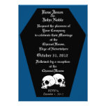 Coffin Ebony (Blue) Wedding Invitation