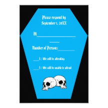Coffin Ebony III (Cyan) RSVP Card - LND