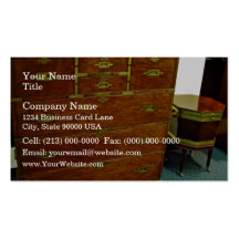 Coffre des tiroirs antique cartes de visite professionnelles