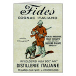 Cognac de 1905 Italiens Carte De Vœux