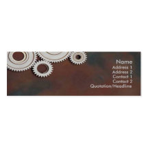 Cogs Profile Card Business Card Template