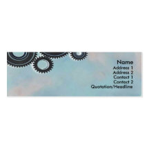 Cogs Profile Card Business Card Templates