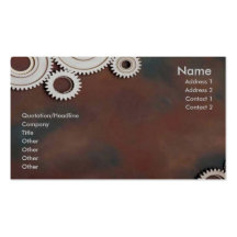 Cogs Profile Card Business Cards