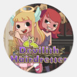 Coiffeur diabolique - autocollants