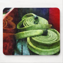 Coiled Fire Hoses Mouse Pad