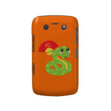 Coiled Snake Holding Fan Blackberry Bold Cases