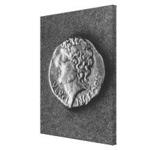 Coin bearing the effigy of Vercingetorix Stretched Canvas Prints