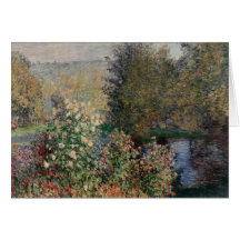 Coin du jardin chez Montgeron - Claude Monet Cartes