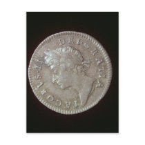 Coin of James II Postcard