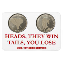 Coin Toss Flexible Magnet