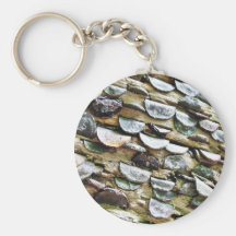 Coins Hammered Into A Trunk Keychain