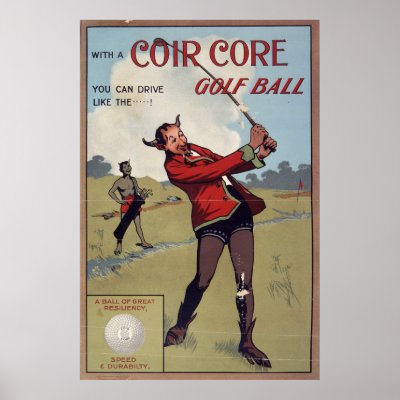 Coir core golf ball, 1907 print by pixidapps