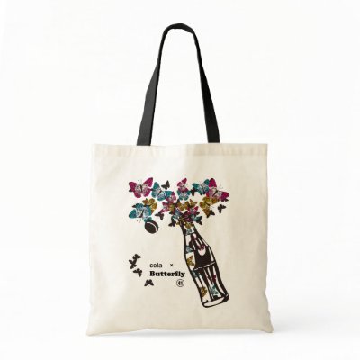 cola×Butterfly Tote Bag by fortyone