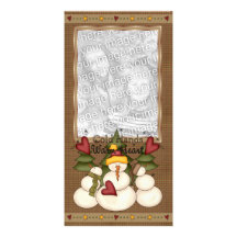 Cold Hands Warm Heart Snowman Photo Card