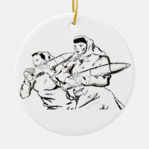 Cold War Ladies Ornaments