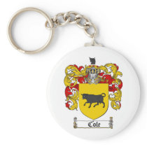 COLE FAMILY CREST -  COLE COAT OF ARMS KEYCHAIN