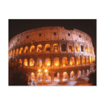 Colesseum at Night Postcard