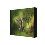 Colibri d'enveloppe de toile en vol toiles tendues