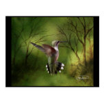 Colibri en vol carte postale