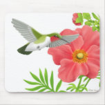 Colibri Throated rouge Mousepad Tapis De Souris
