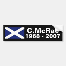 Colin McRae memorial sticker Bumper Sticker