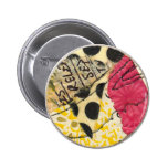 collage abstract pin button