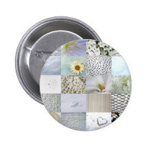 Collage blanc de photographie de couleur badge