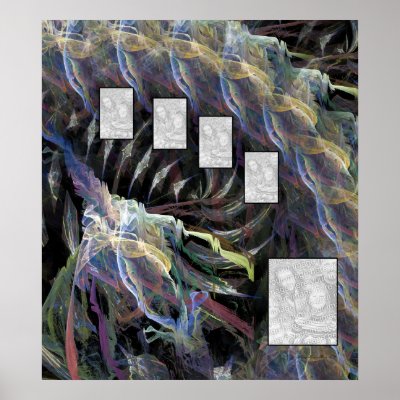 Collage Colourful Pandemonium by PersonalizedPosters