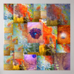 Collage d'art abstrait posters