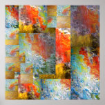 Collage d'art abstrait affiches