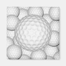 Collage de boules de golf aimants pour réfrigérateur