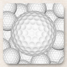 Collage de boules de golf sous-bock