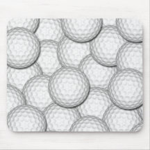 Collage de boules de golf tapis de souris
