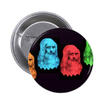 Collage de Leonardo da Vinci Badges Avec Agrafe