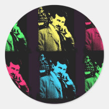 Collage de Nikola Tesla Autocollants